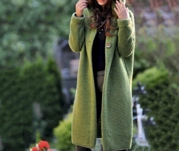 Cozy Knit Hooded Maxi Cardigan