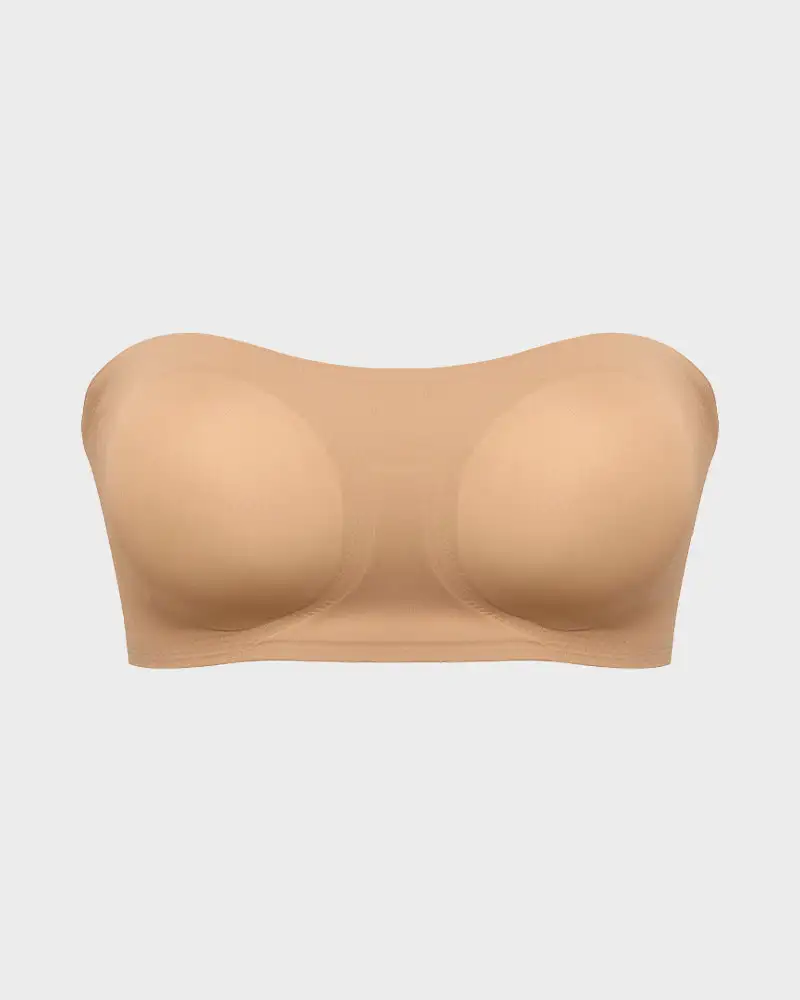 Non-Slip Crossover Side Hook Bandeau Bra