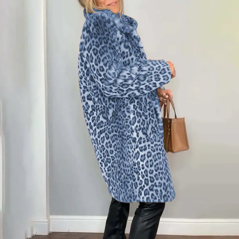 Leopard Plush Layering Jacket