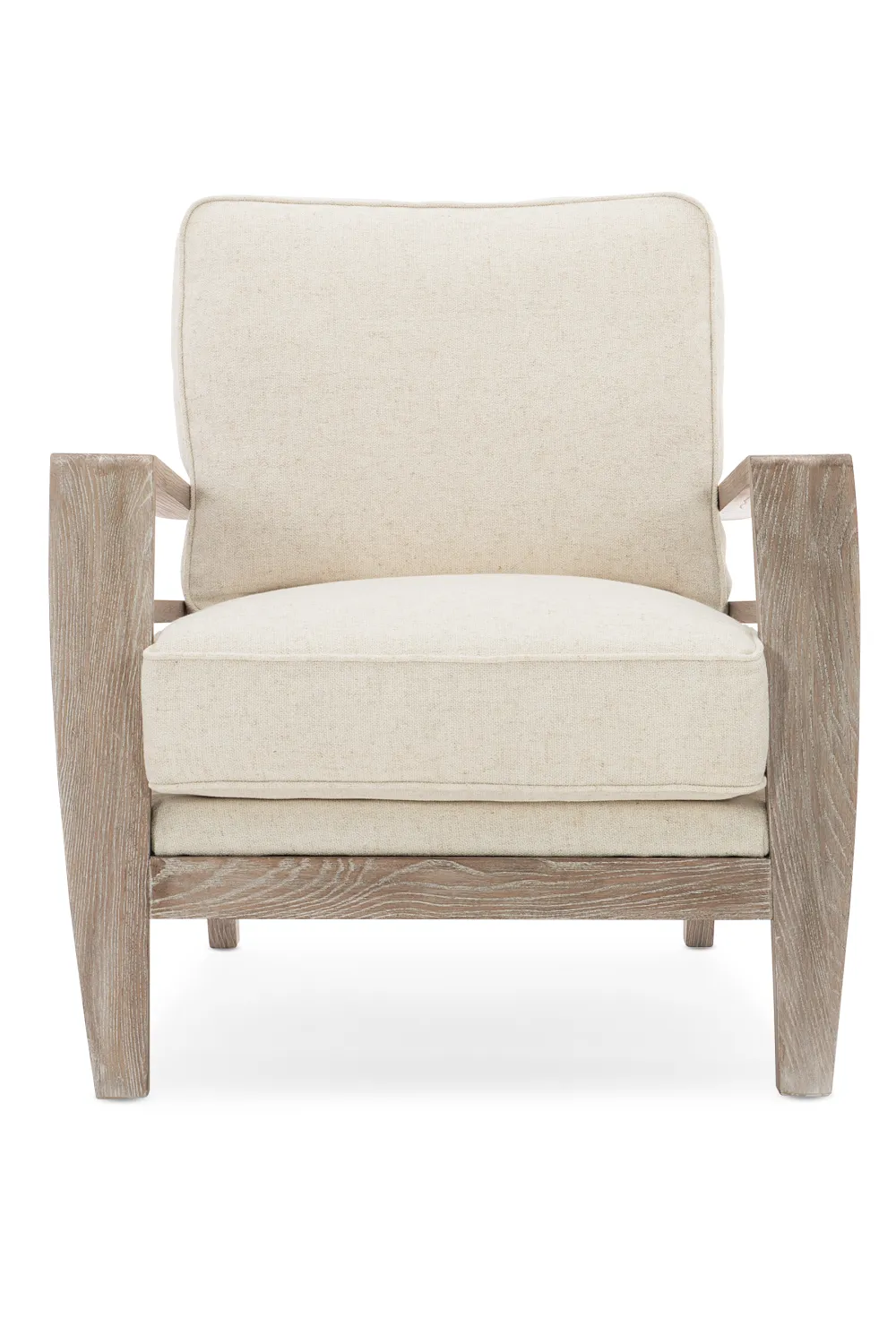 Wooden Cushioned Lounge Chair