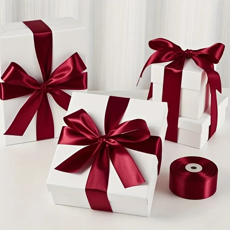 Burgundy Satin Craft Ribbon