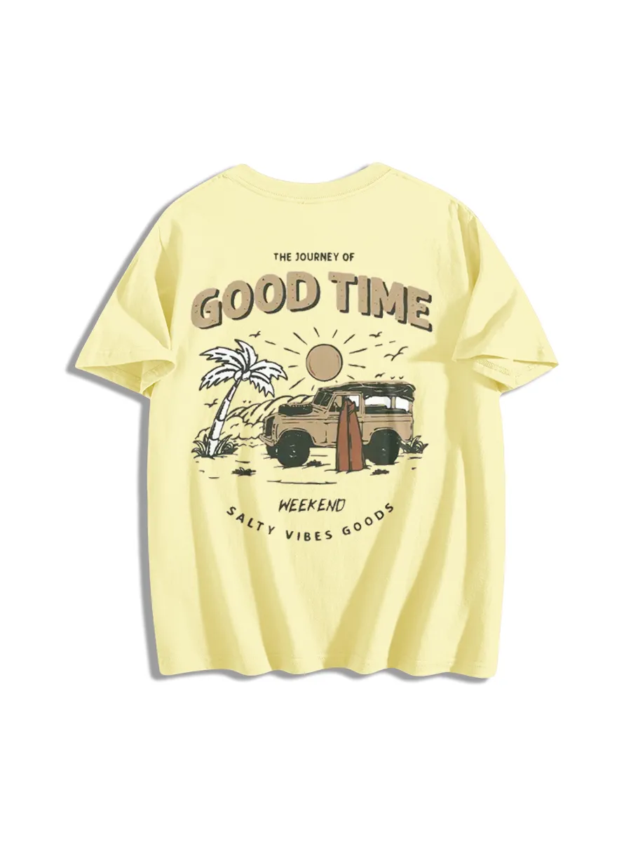 Retro Good Time Journey Graphic T-Shirt