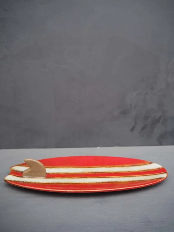Ceramic Surfboard Serving Platter