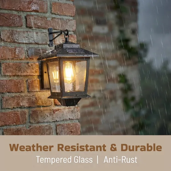 Rustic Patio Wall Lantern Light