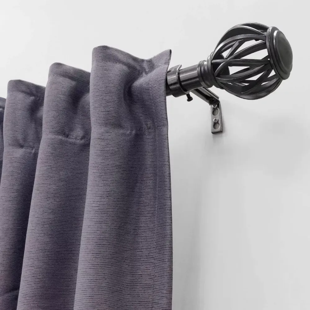Adjustable Metal Curtain Rod 36 x 72-Inch