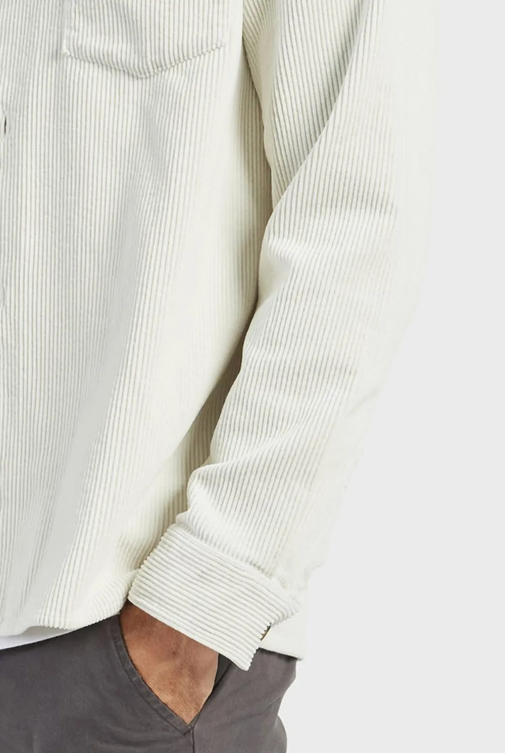 Cotton Cord Overshirt-Navy