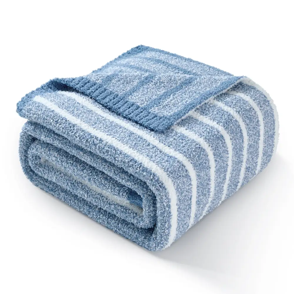 Cozy Nautical-Stripe Blanket