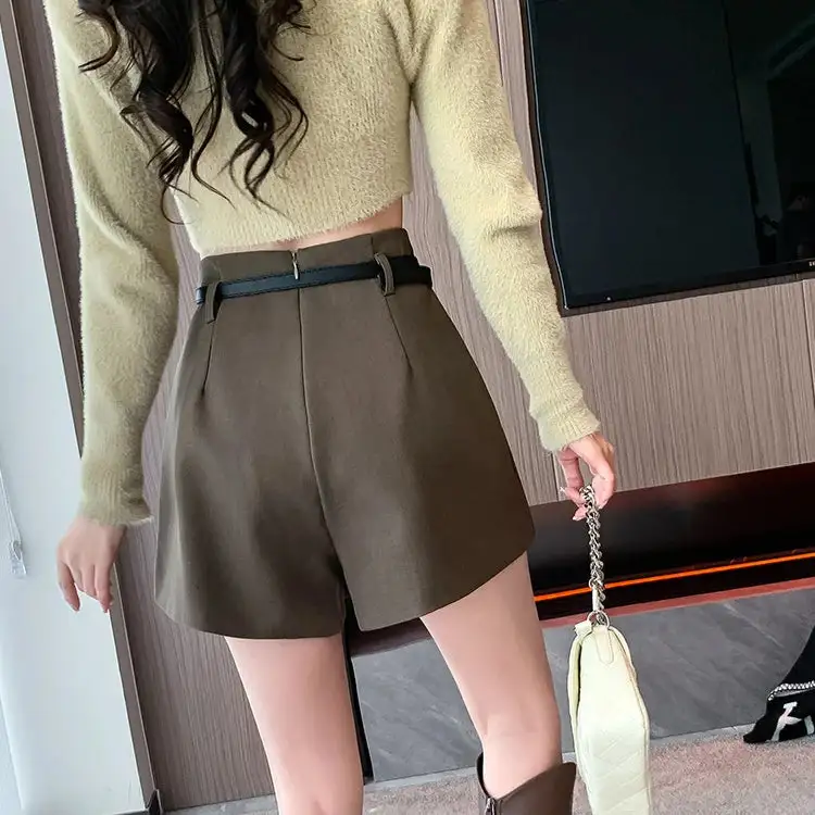 High-Waist Asymmetrical Shorts
