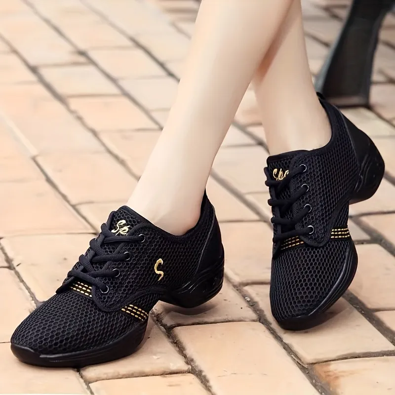 Platform Lace Up Mesh Sneakers
