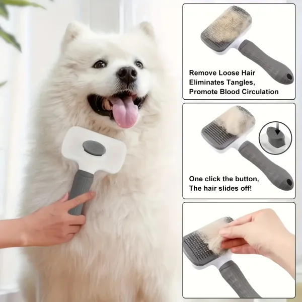 Easy Clean Pet Grooming Brush