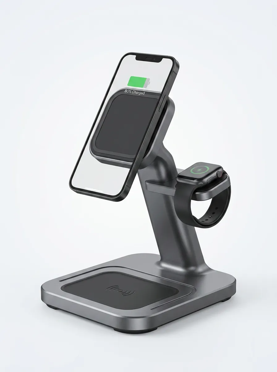 Tech Enthusiast 3-in-1 Wireless Magnetic Charging Station