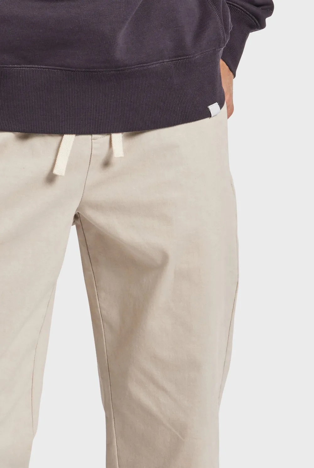 Casual Tapered Fit Cotton Blend Chino Pants