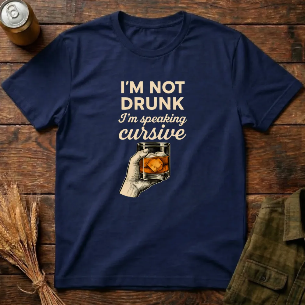 I'M Speaking Cursive Graphic Cotton T-Shirt