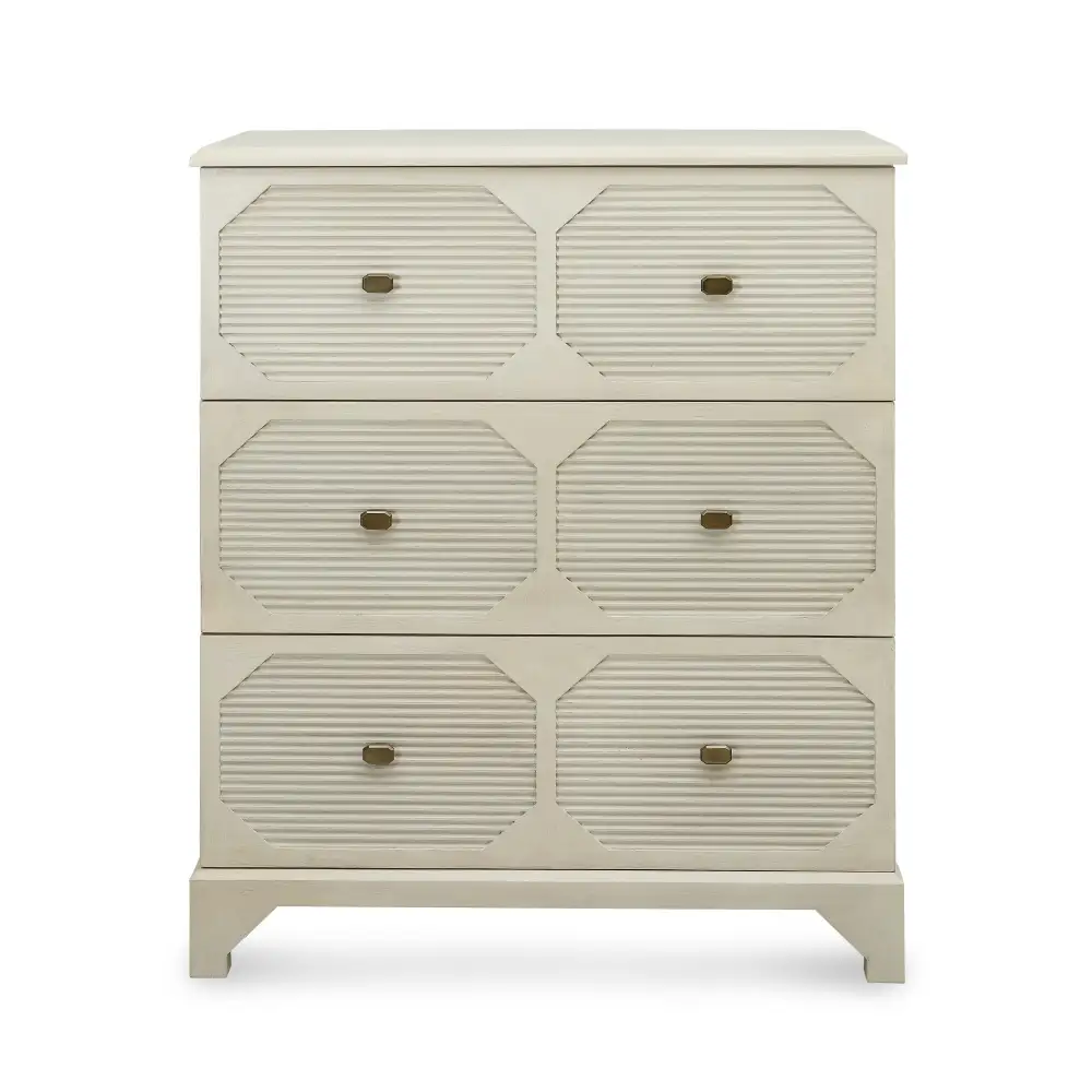 Fluted Metal Storage Chest