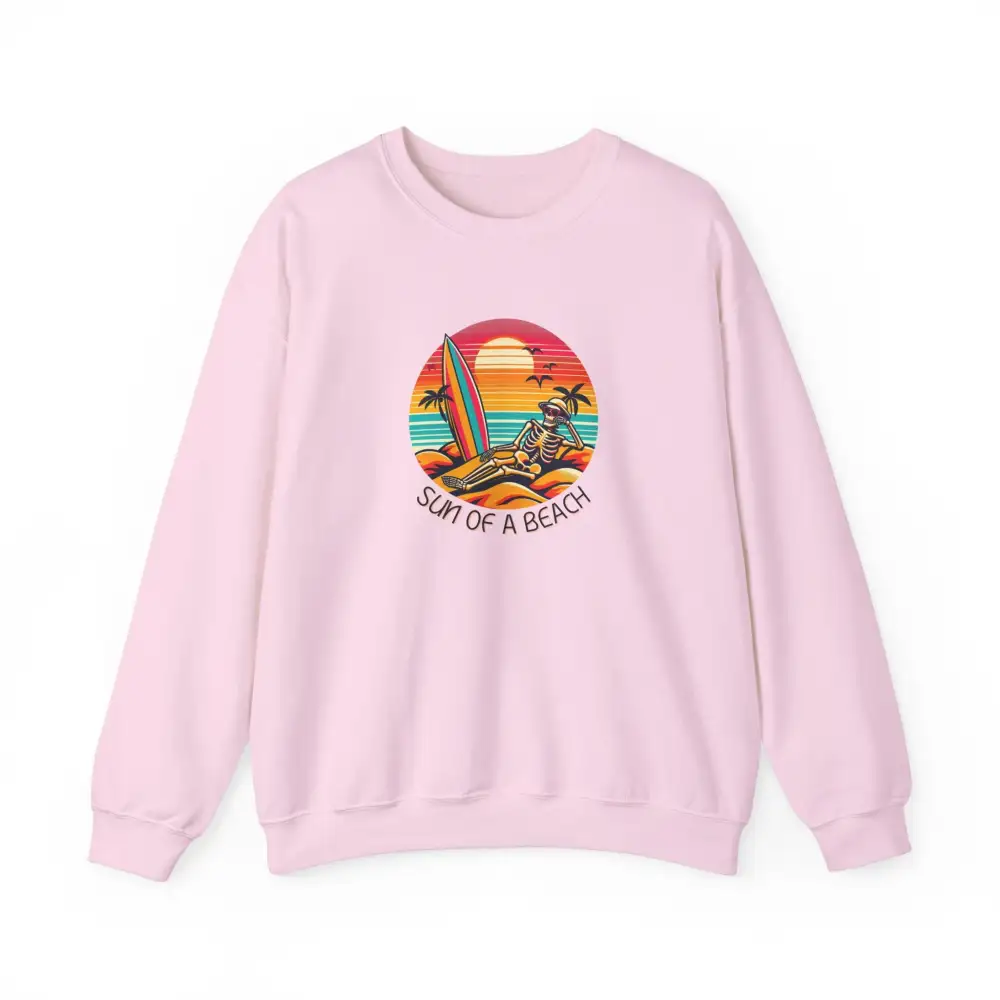 Skeleton Beach Graphic Crewneck Sweatshirt