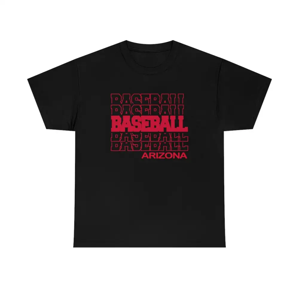 Baseball Arizona in Modern Stacked Lettering