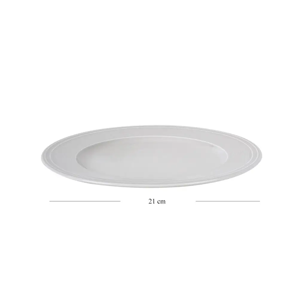 Scalloped Stone Dessert Plate
