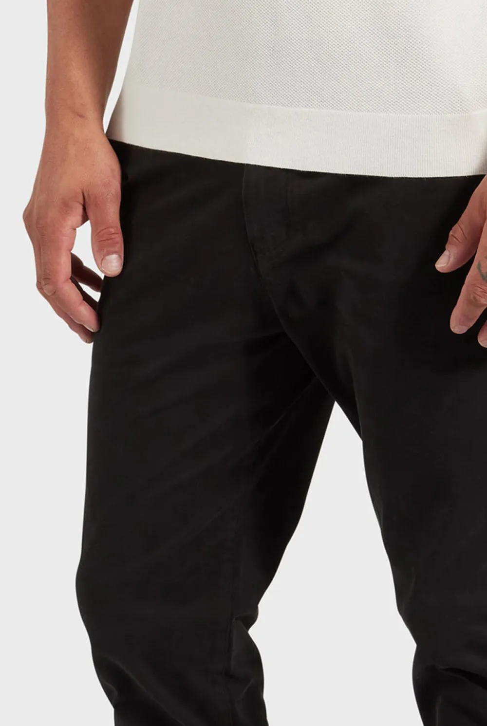 Slim Tapered Stretch Cotton Casual Jogger Pants