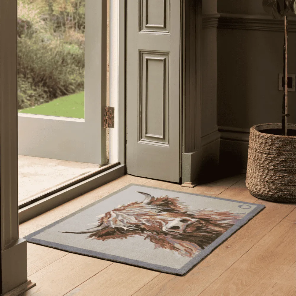 Heritage Highland Cow Door Mat