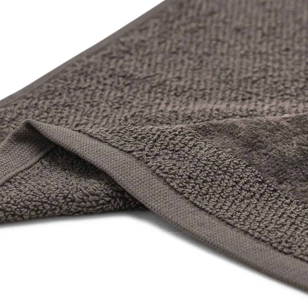 Dark Gray Cotton Face Towel Set