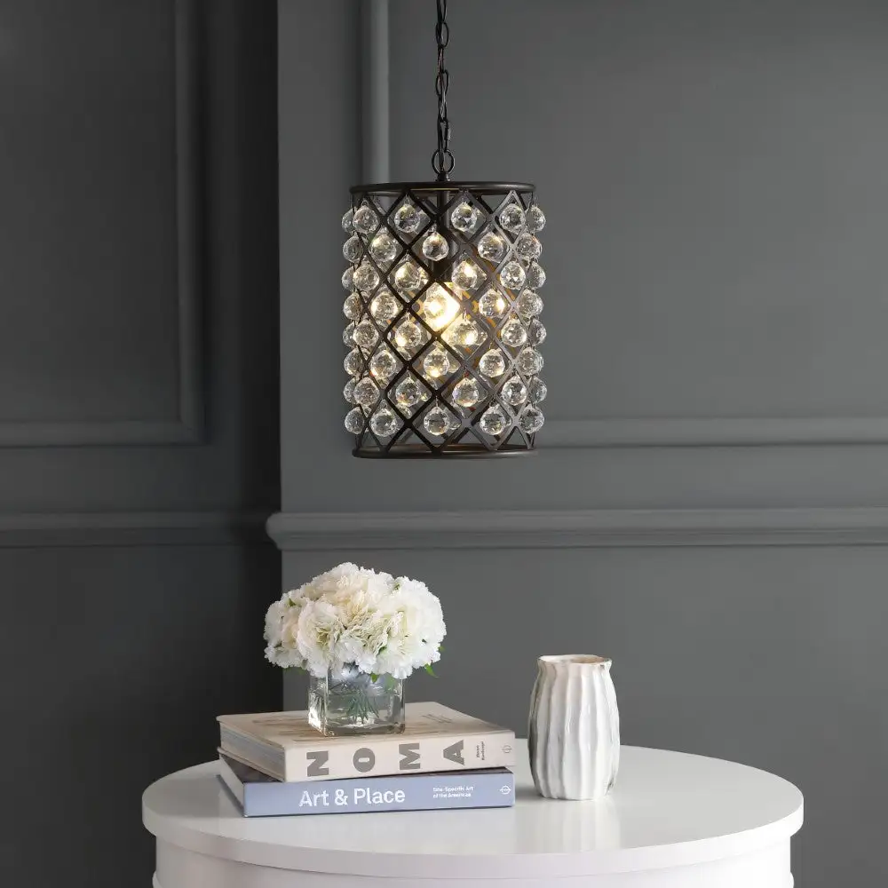 Accent Crystal Metal LED Pendant