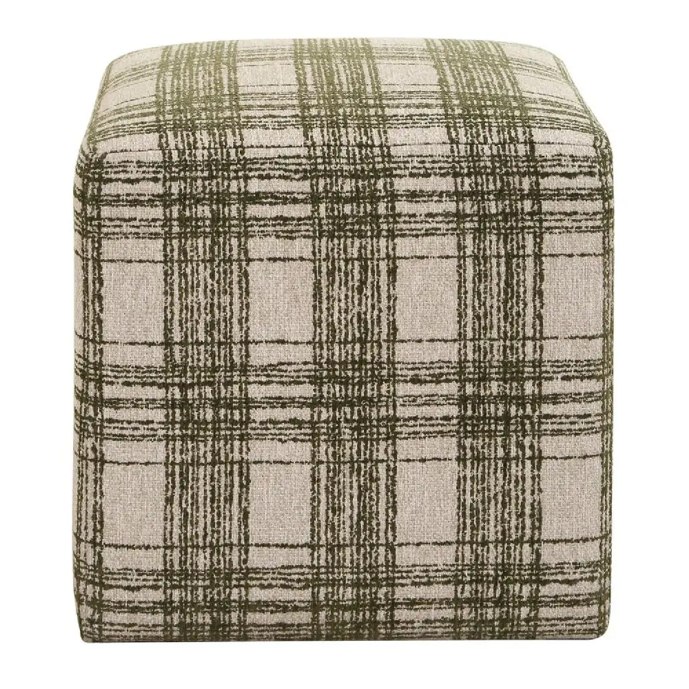 Chenille Cube Ottoman