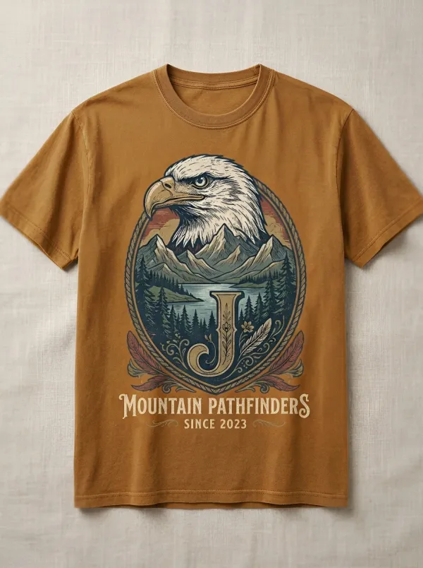 Women's Eagle Vintage Inspired Emblem Graphic T-Shirt