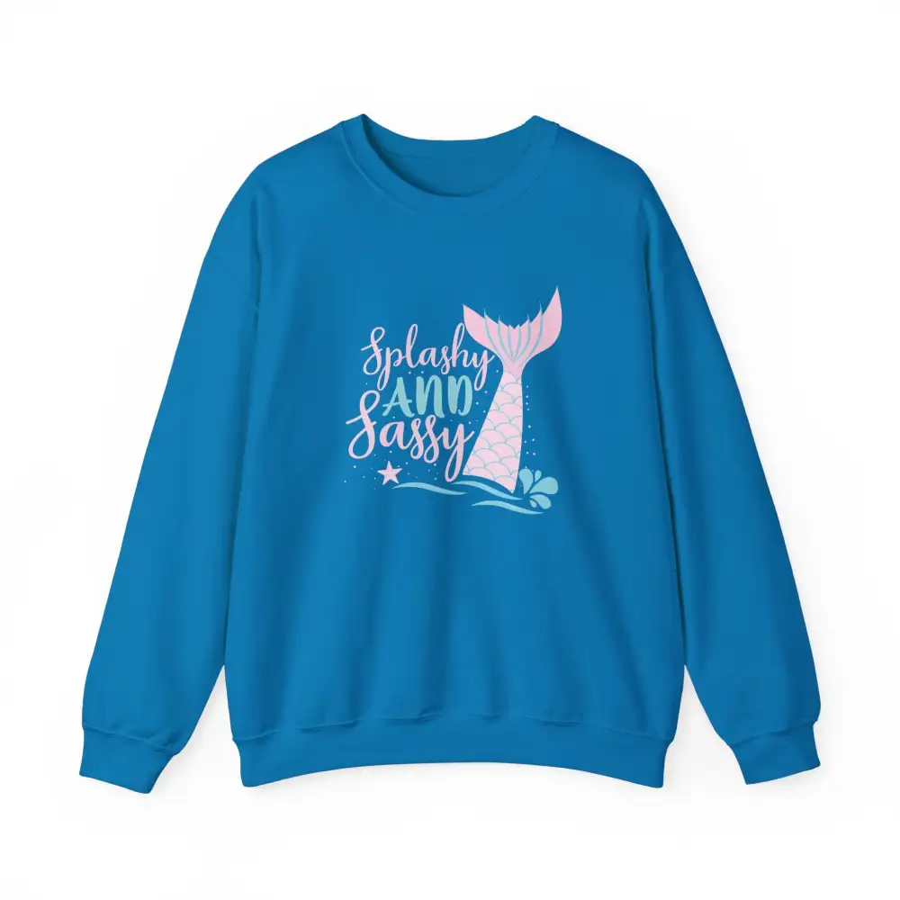 Sassy Mermaid Graphic Crewneck Sweatshirt