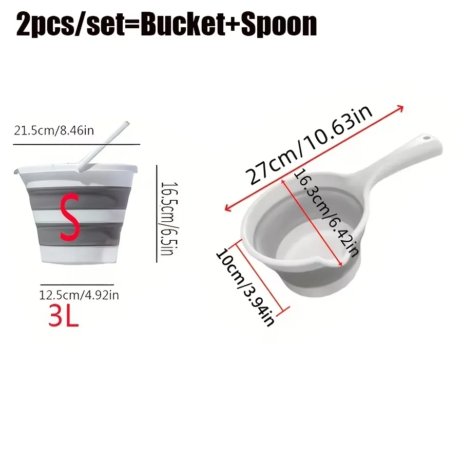 Collapsible Bucket & Scoop Set