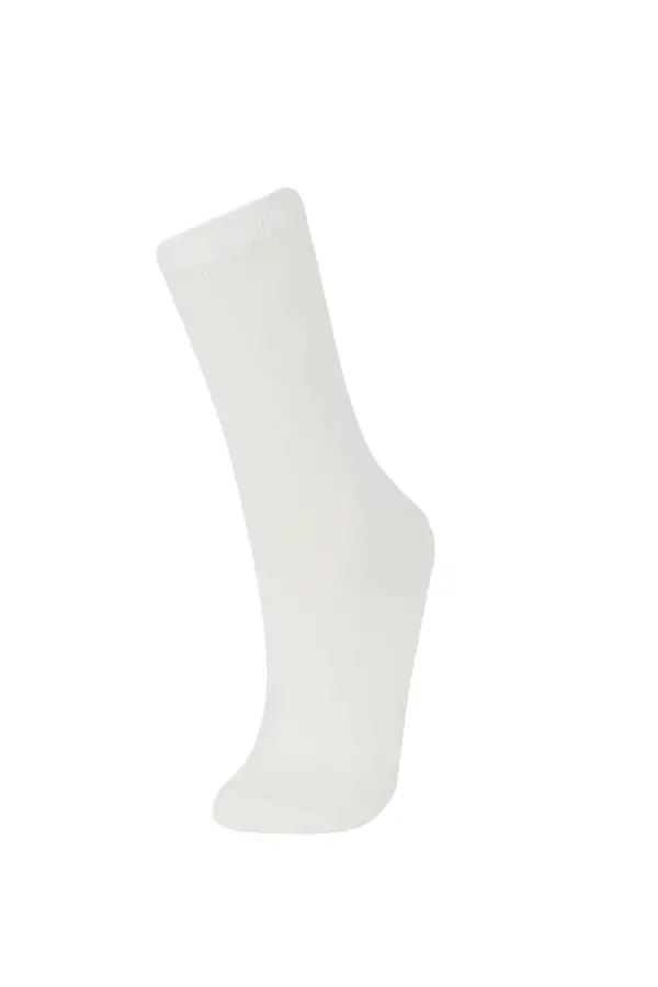Five Pairs Of Pure Cotton Knee-High Socks