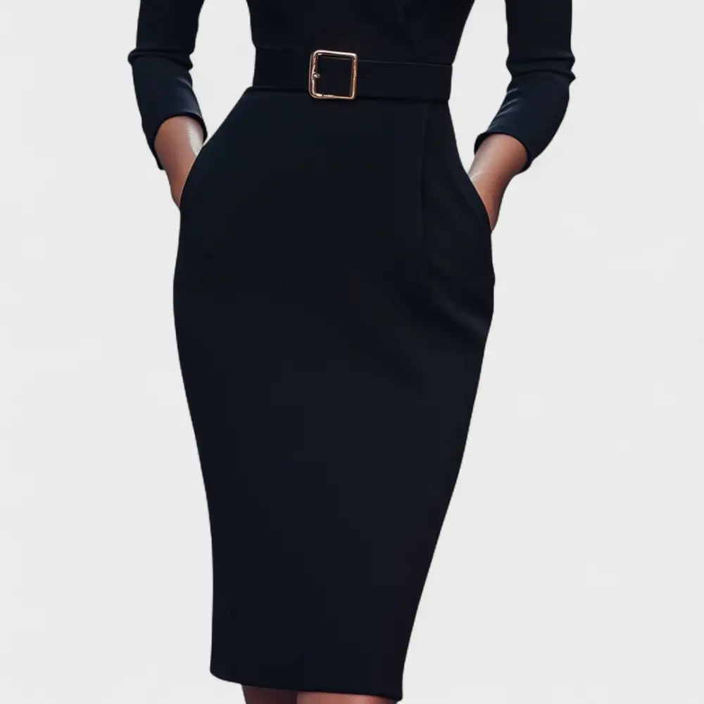 Belted Everyday Midi Dress