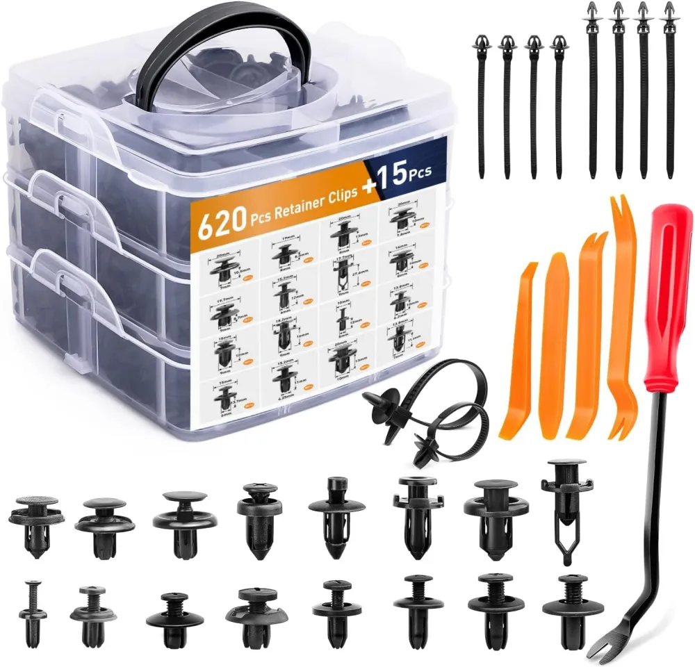 Automotive Push Retainer Fastener Assortment