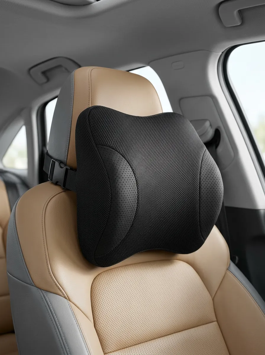 Headrest Memory-Foam Ergonomic-Style Car Headrest Pillow