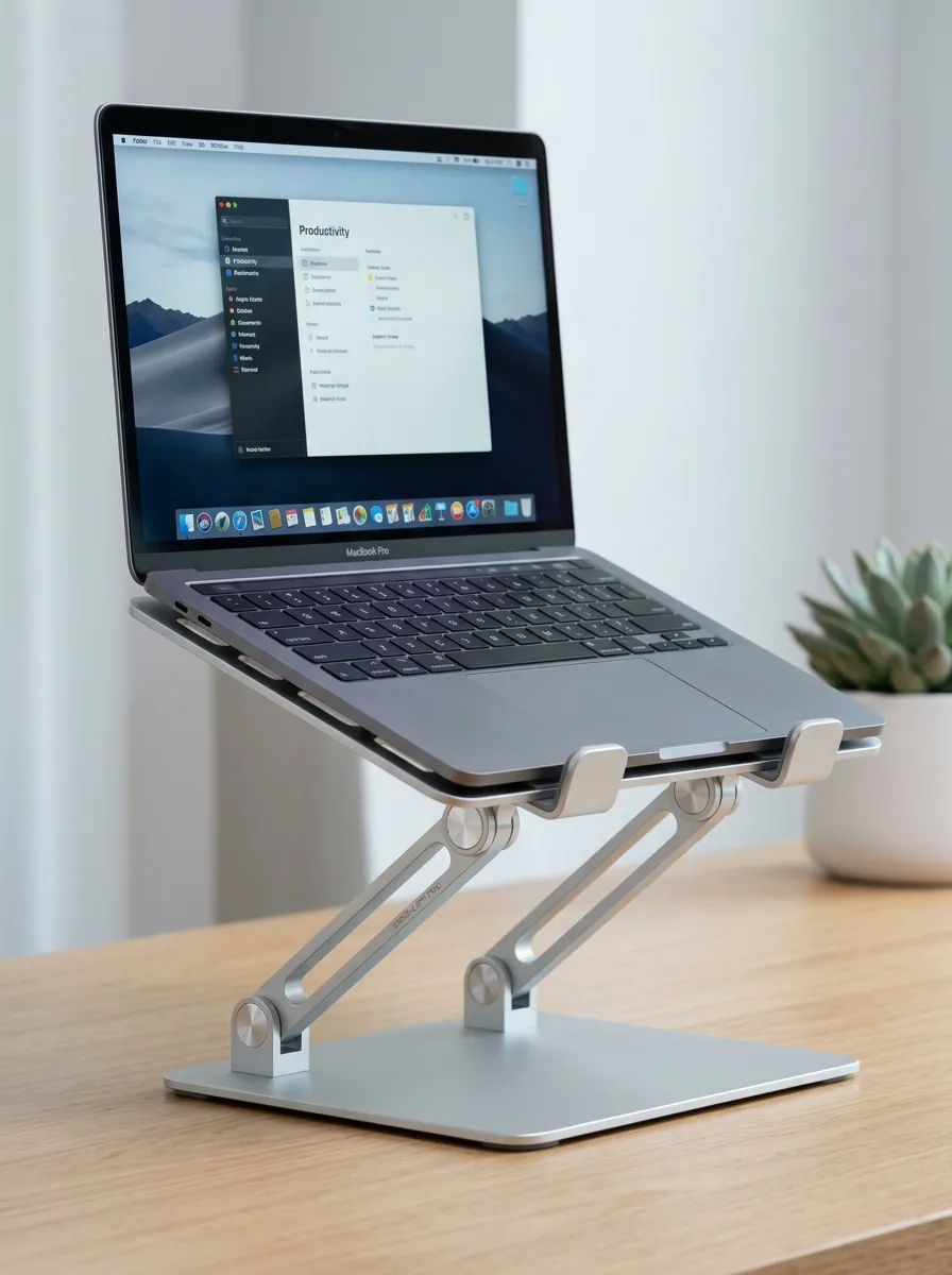 Office Worker Productivity Ergonomic Aluminum Printed Laptop Stand