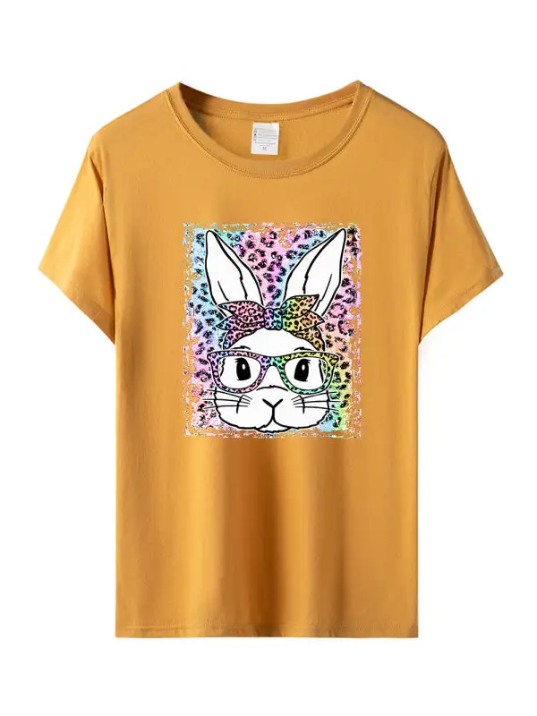 Effortless Round-Neck Collared Short-Sleeve Knit T-Shirt