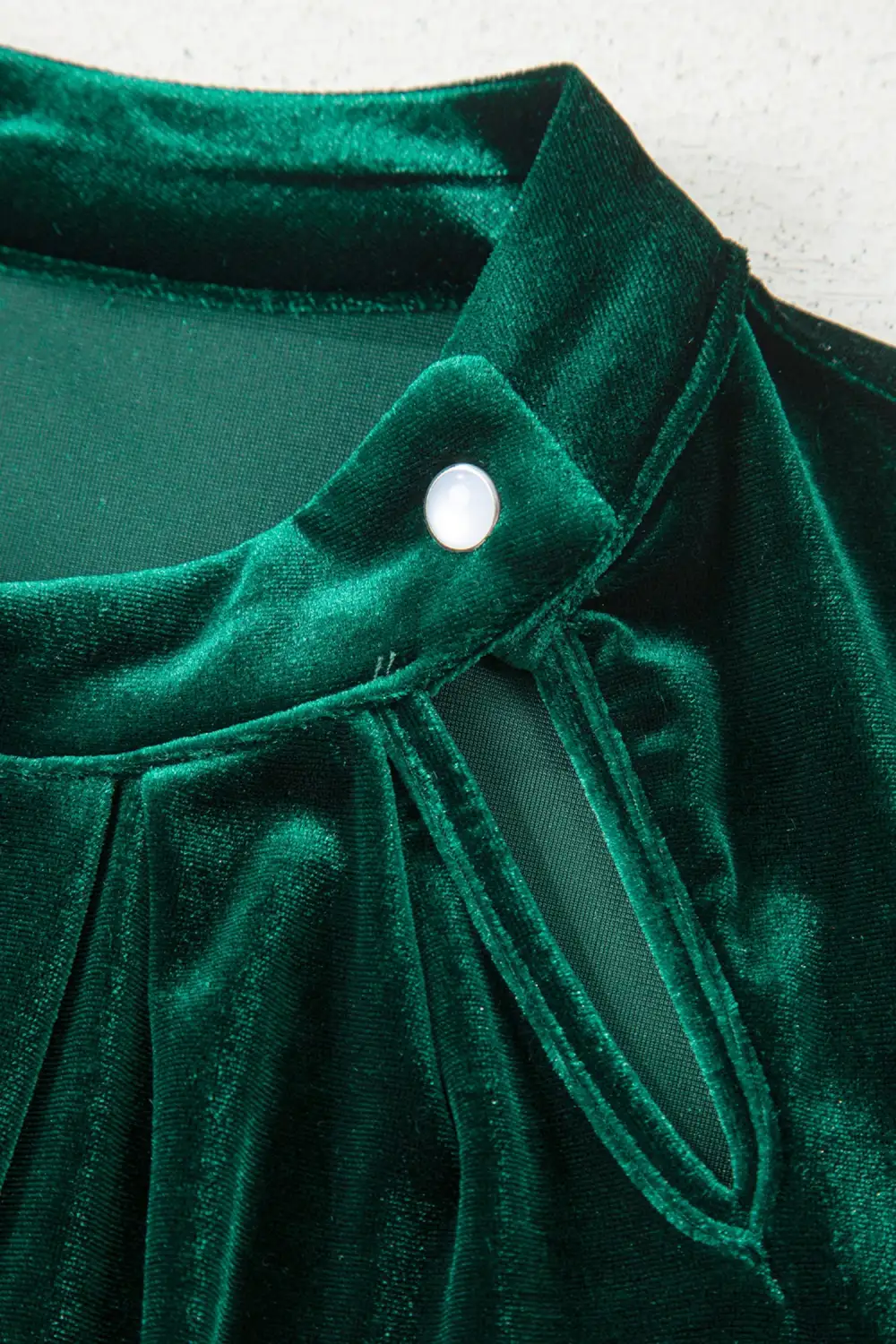 Button Front Long Sleeve Asymmetric Hem Blouse