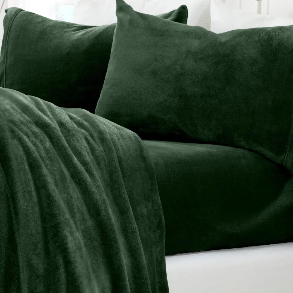 Refined Velvet Solid Sheet Bedding Set