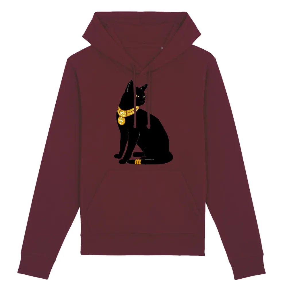 Bold Cat Emblem Pullover Hoodie