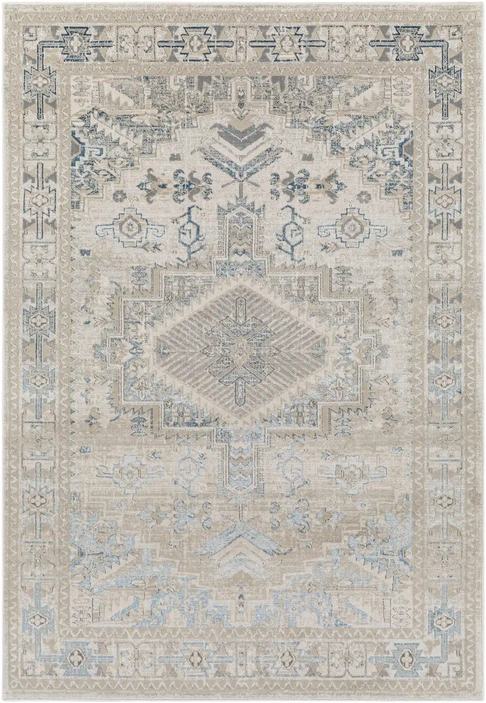 Traditional Polypropylene Area Rug Room Floor Accent