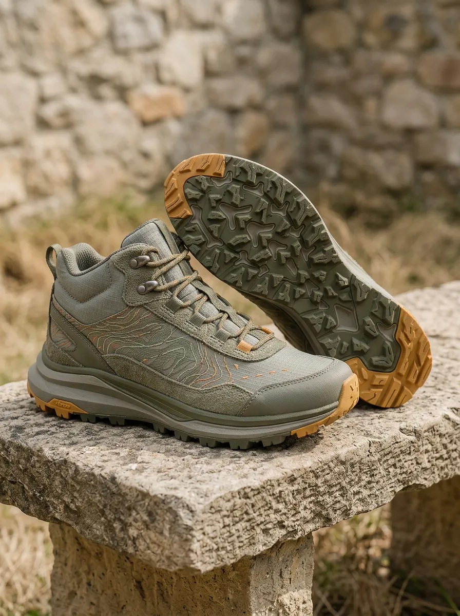 Women's Hiking Lover Topographic Map Printed Shoes