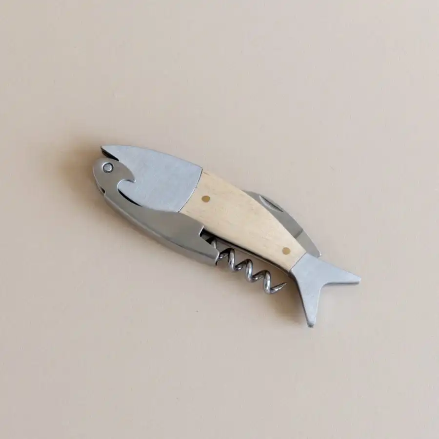 Fish Corkscrew Bottle Opener