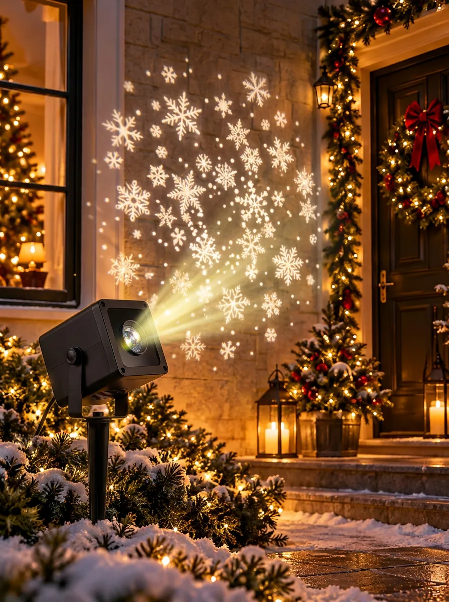 Decorative Snowflake Christmas LED Light Projector