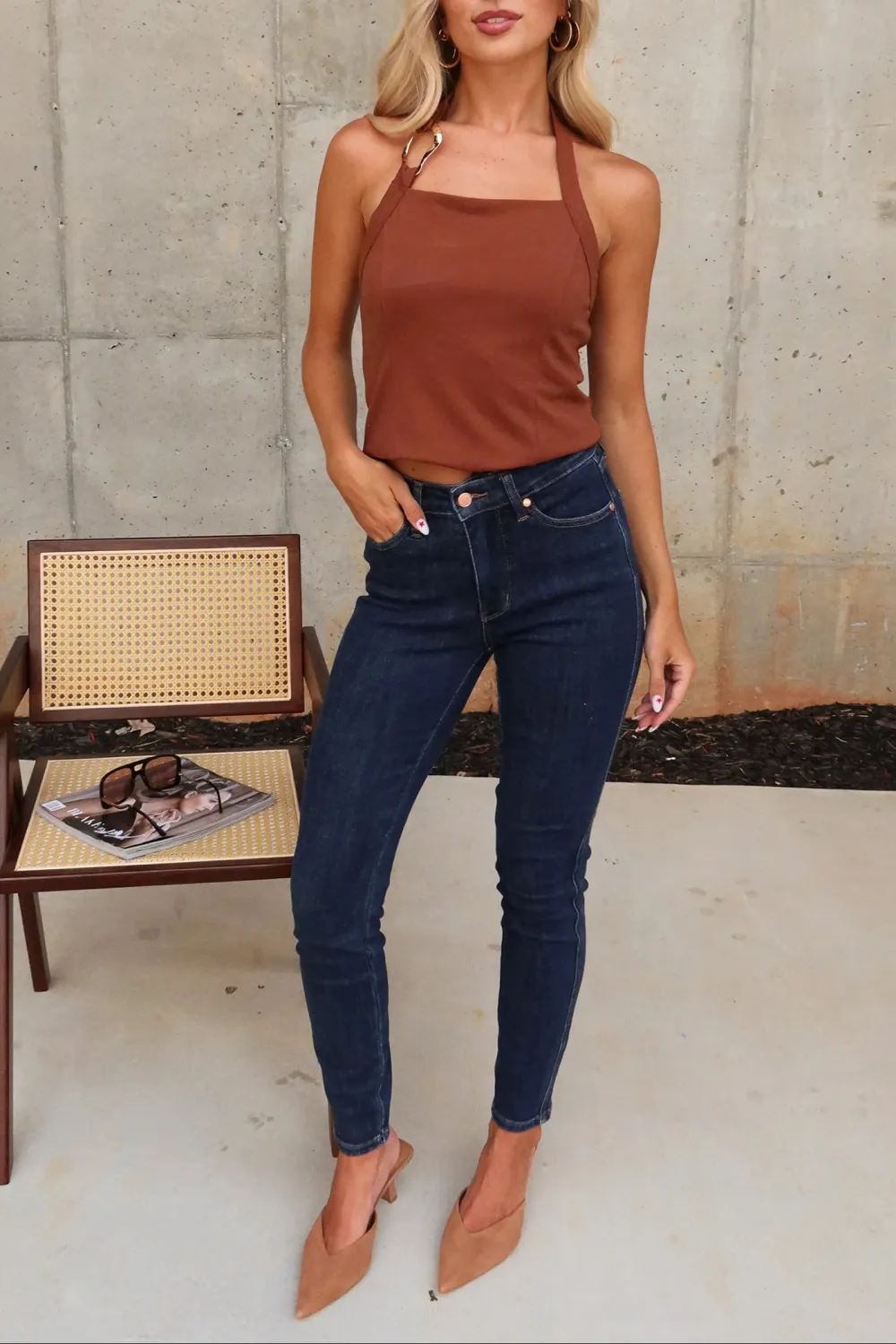 Casual Skinny Washed Jeans