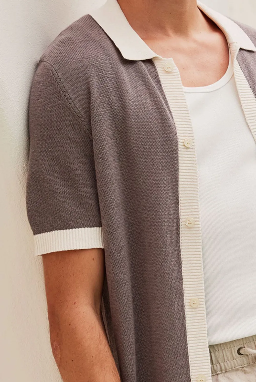 Short Sleeve Cuban Collar Shirt
