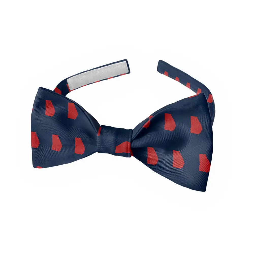 Sleek Outline Motif Bow Tie