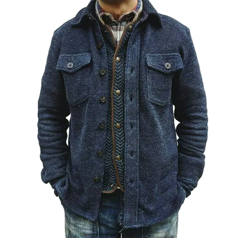 Buttoned Chore Wool Jacket