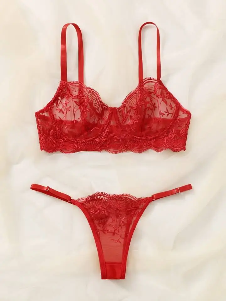 Delicate Sheer Lingerie Set