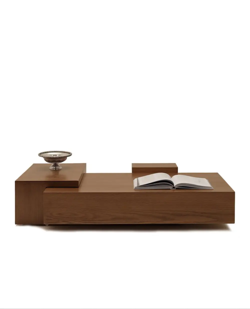 Low Oak Veneer Coffee Table