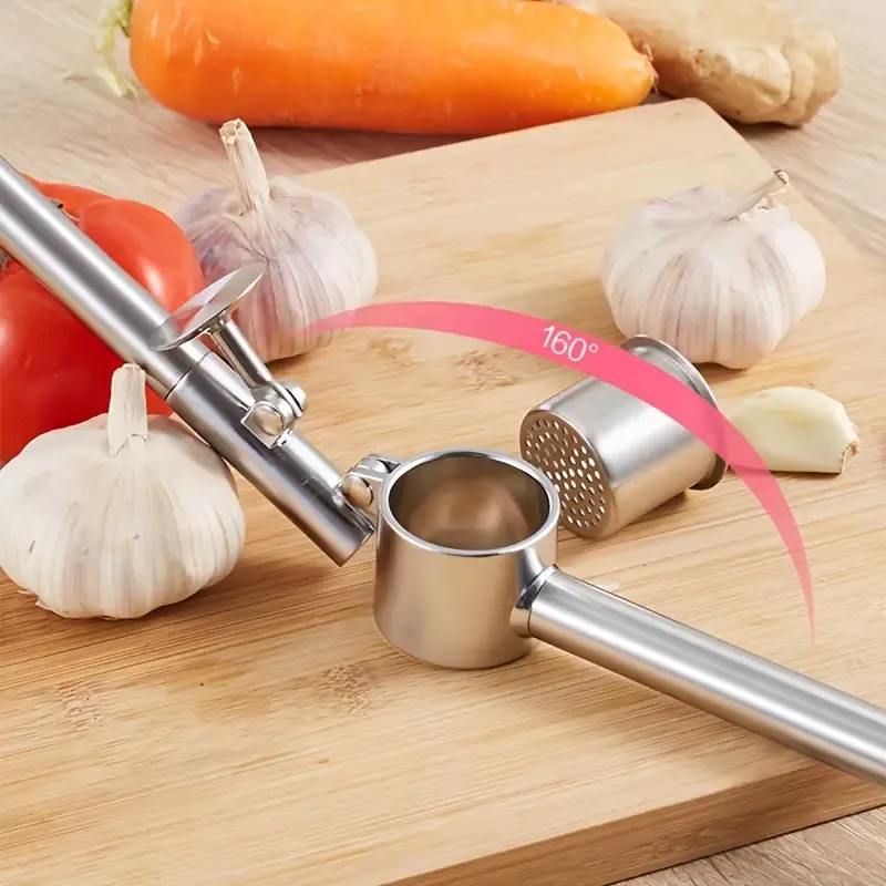 1pc Heavy-Duty Manual Garlic Press Ginger Squeezer