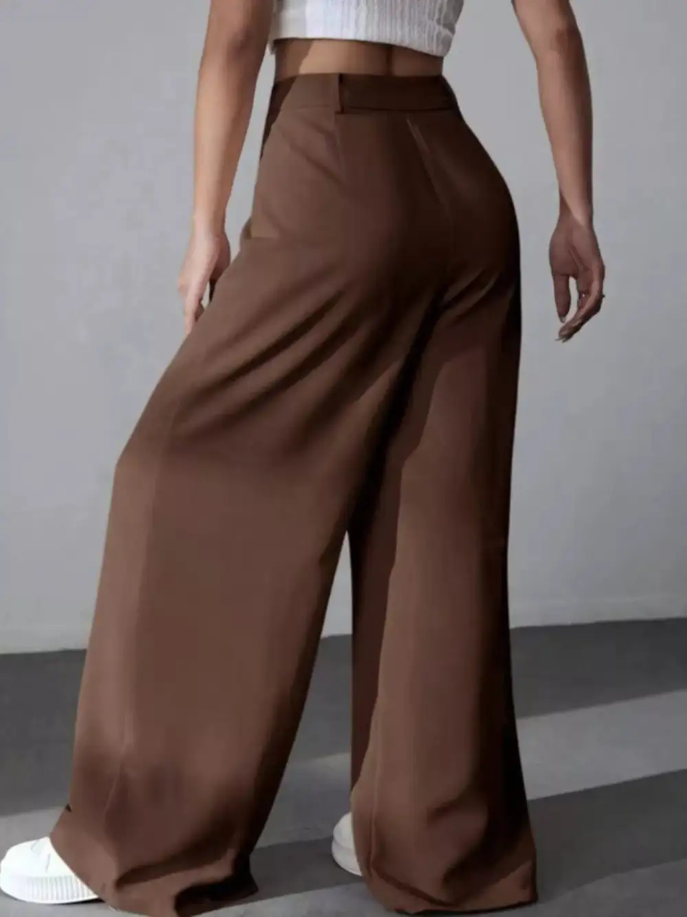 Wide Leg Pleated Everyday Versatile Pants